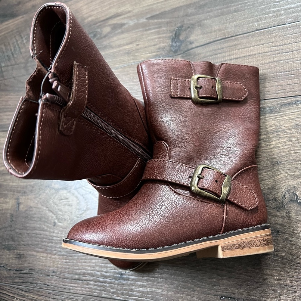 Cat & Jack brown boots - toddler size 7